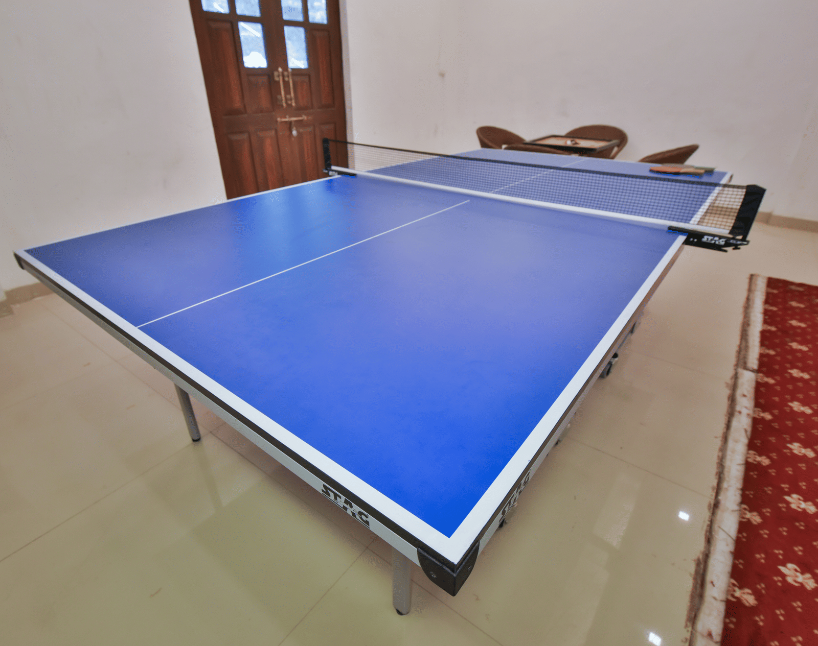 A table tennis at DLS Highland Resort and Spa, Mussoorie.